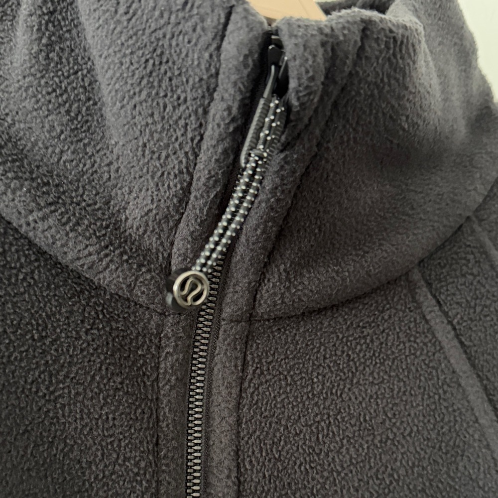 lululemon athletica Black Scuba Tumbled Flee e Funnel Neck Half Zip Hoodie - Picture 5 of 5